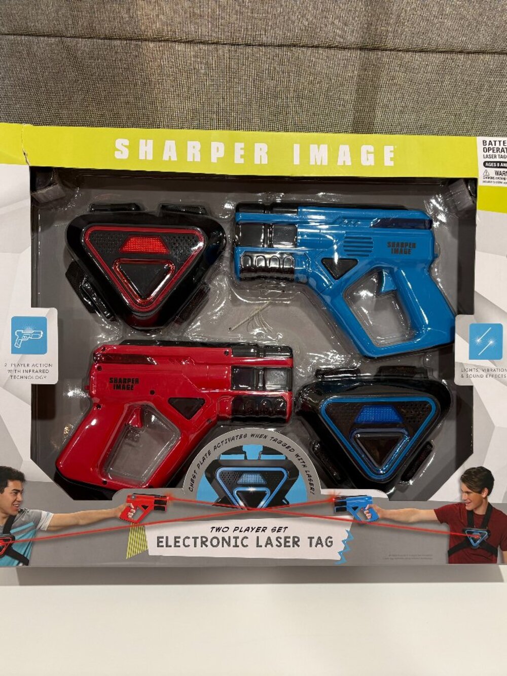 Sharper Image 2 Player Electronic Laser Tag Blaster Guns